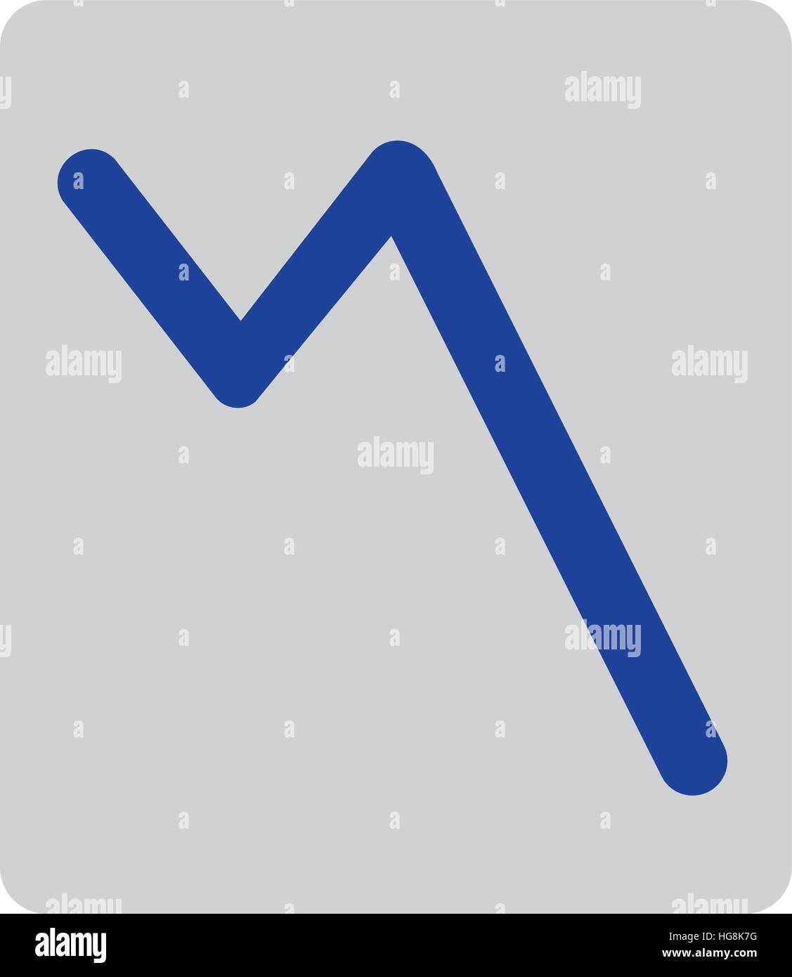 Diagramm-Abnahme Stock Vektor