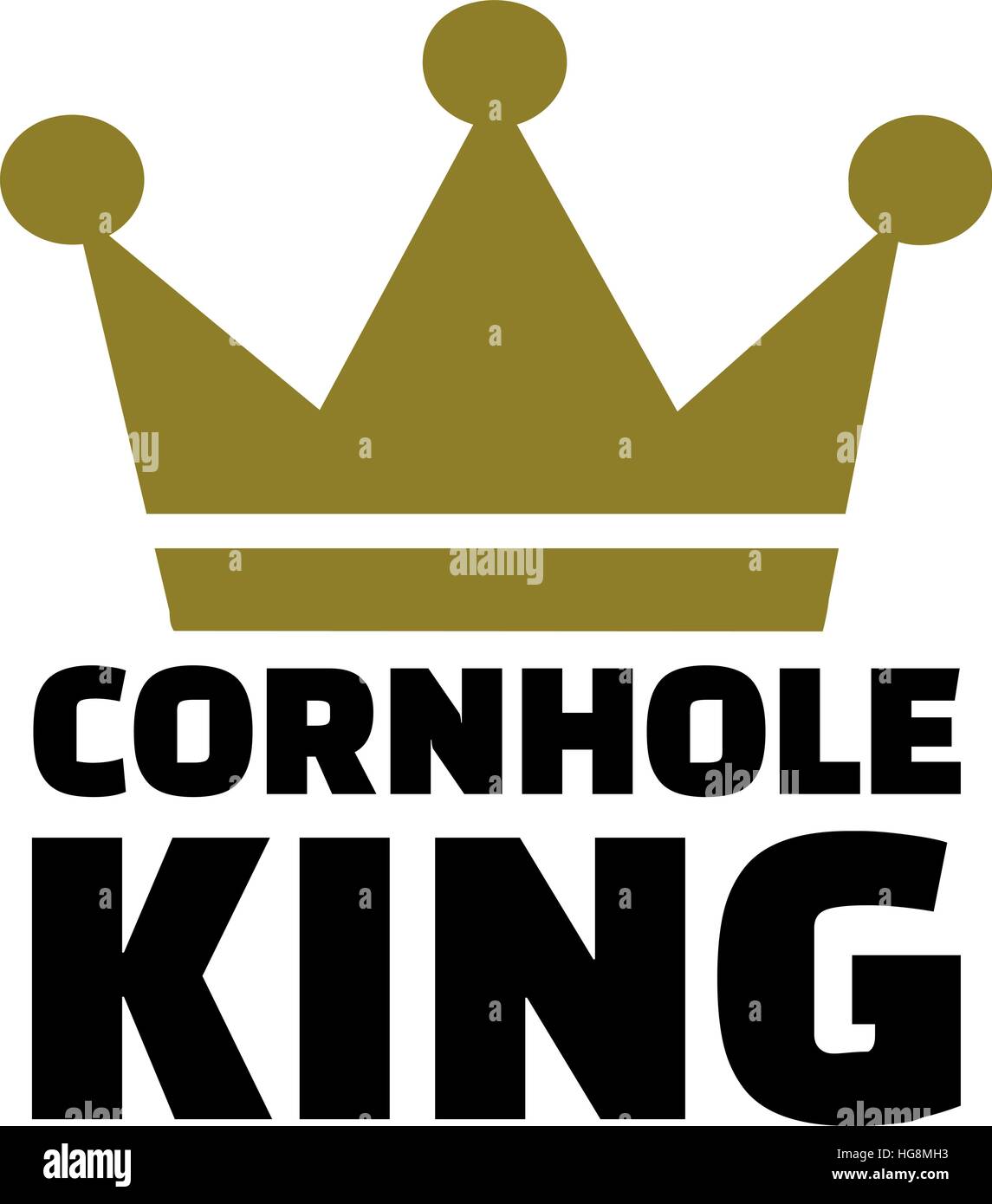 Cornhole König Stock Vektor