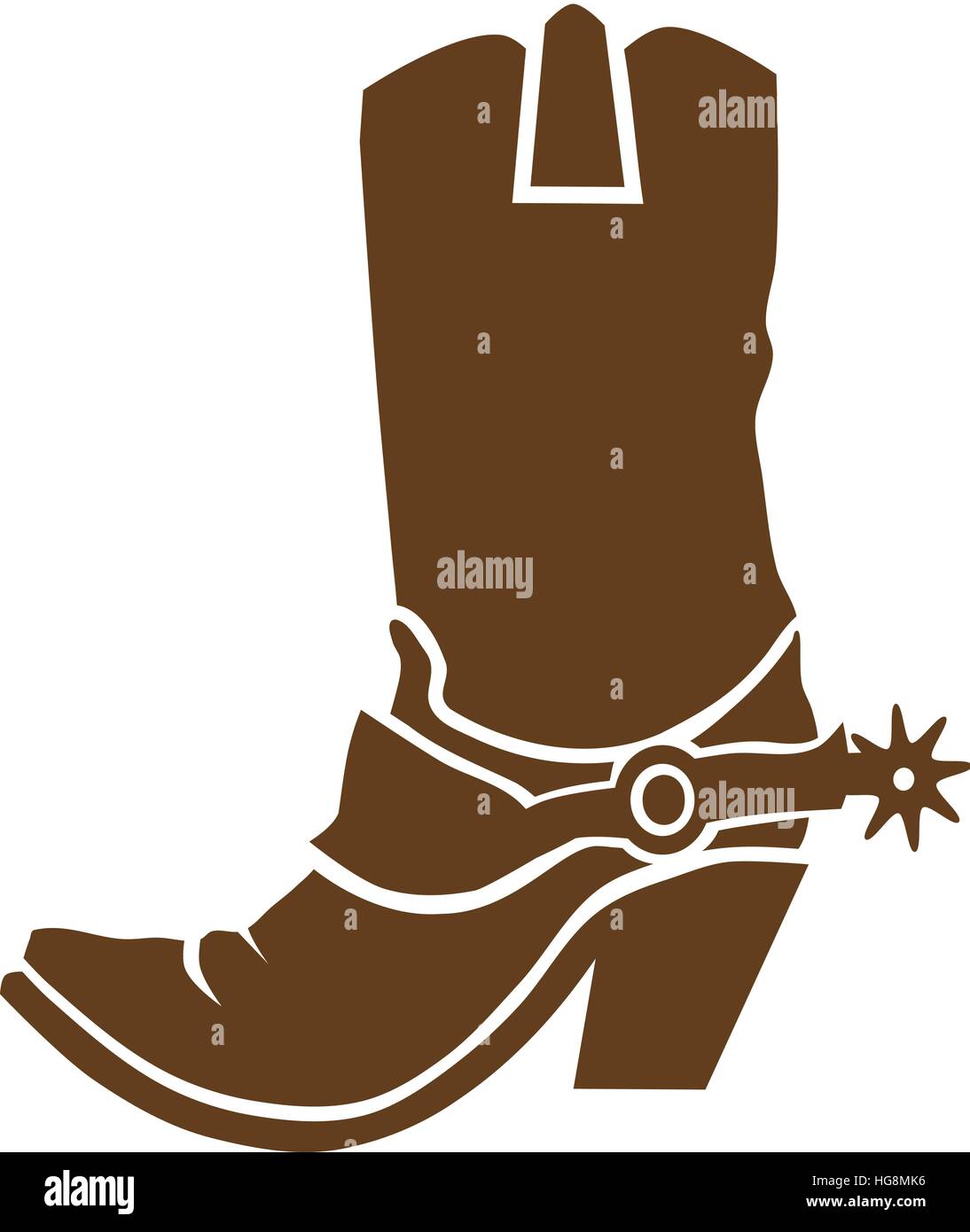 Cowboy-Stiefel Stock Vektor