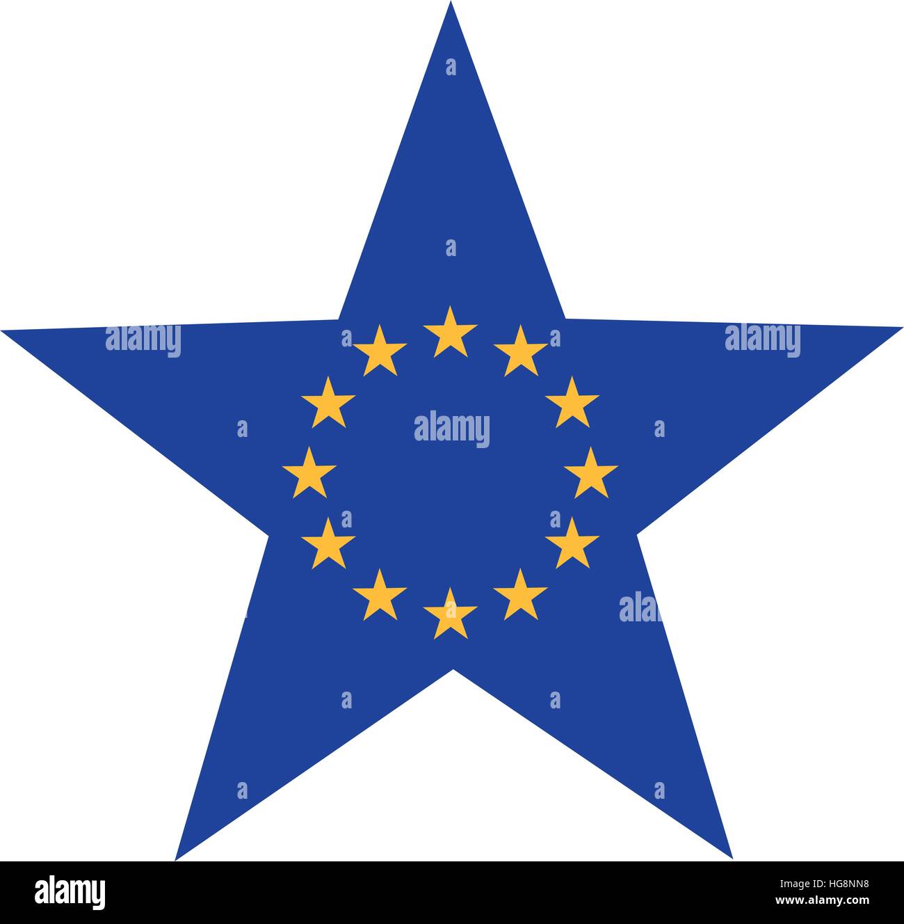 Europa-Stern Stock Vektor