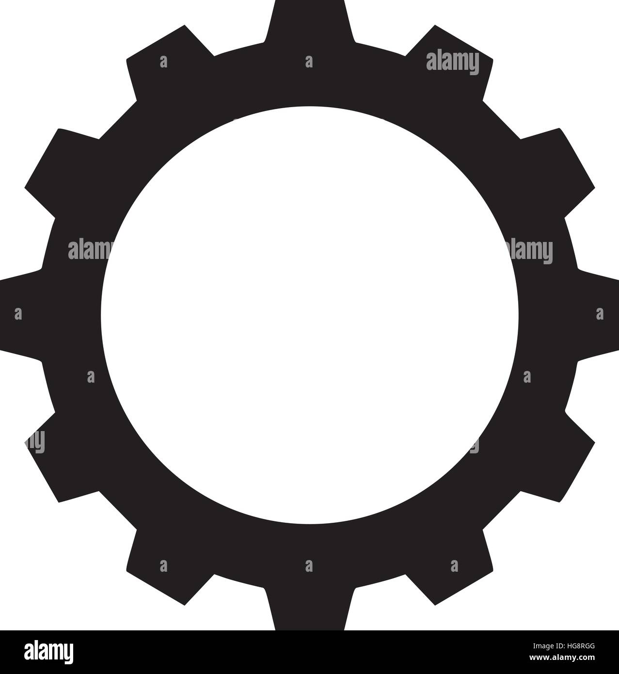 Zahnrad-Symbol Stock Vektor