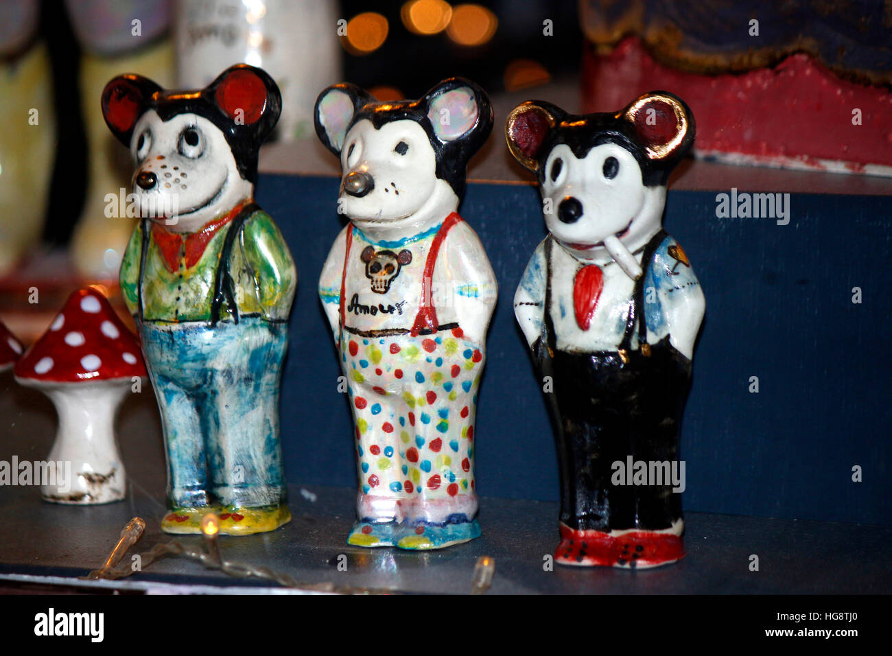 Mickey Mouse Figuren, Berlin. Stockfoto