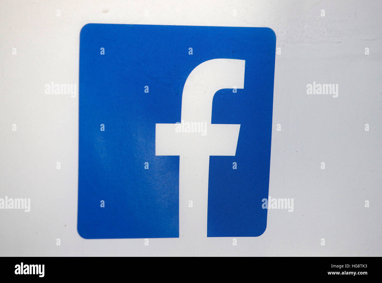 Das Logo der Marke "Facebook", Berlin. Stockfoto