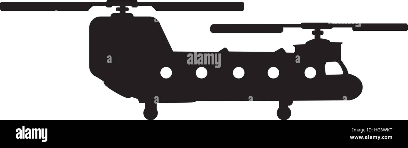 Militärhubschrauber Stock Vektor