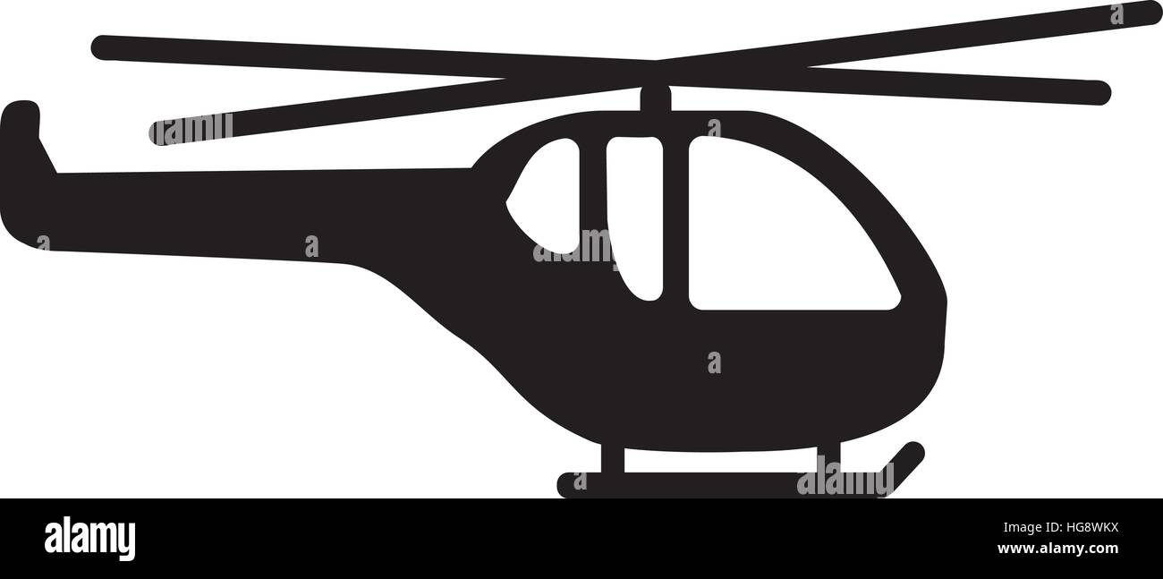 Hubschrauber-Piktogramm Stock Vektor