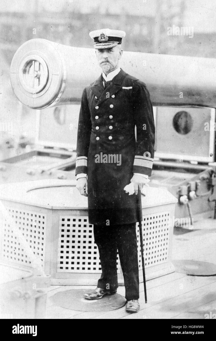 Royal Navy. C.H.Adair HMS Drake Konteradmiral Stockfoto