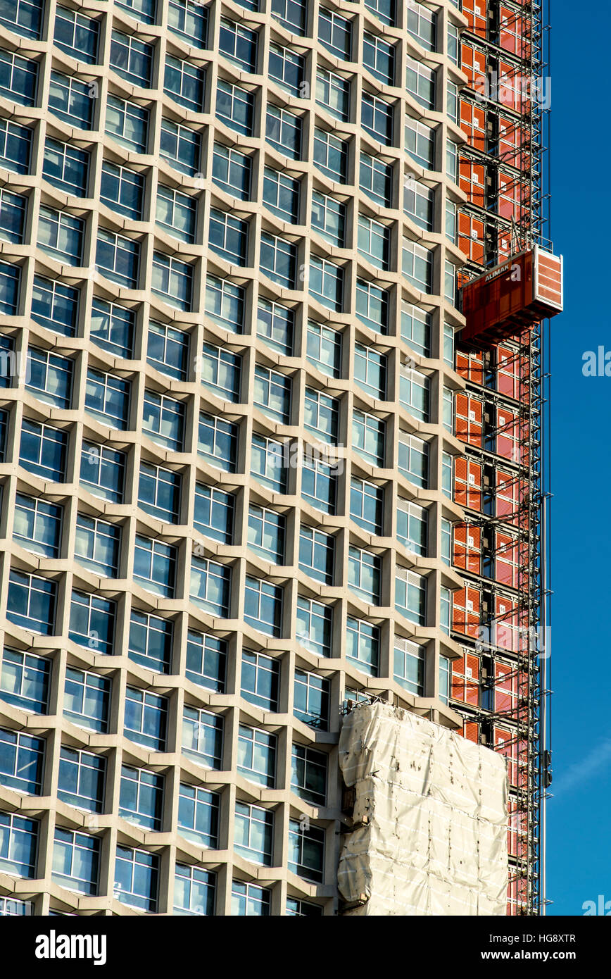 Londons ikonischen Gebäude Mittelpunkt renoviert. Stockfoto