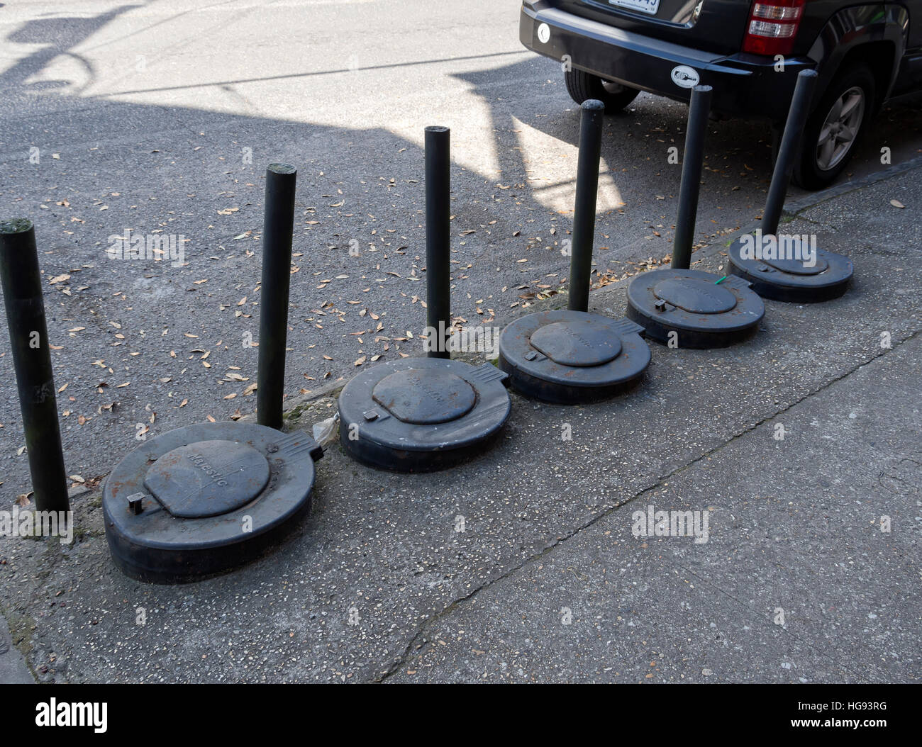 Majestätische unterirdische Müll Receiver, Garden District, New Orleans Stockfoto