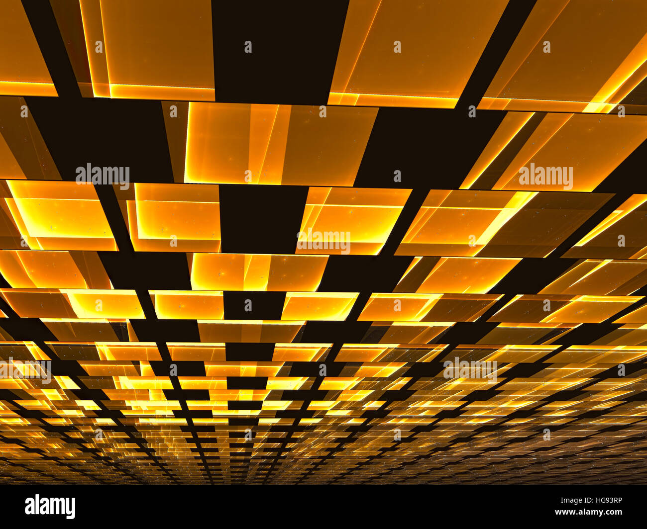 Deckenplatten - abstrakt Digital erzeugte Bild Stockfoto
