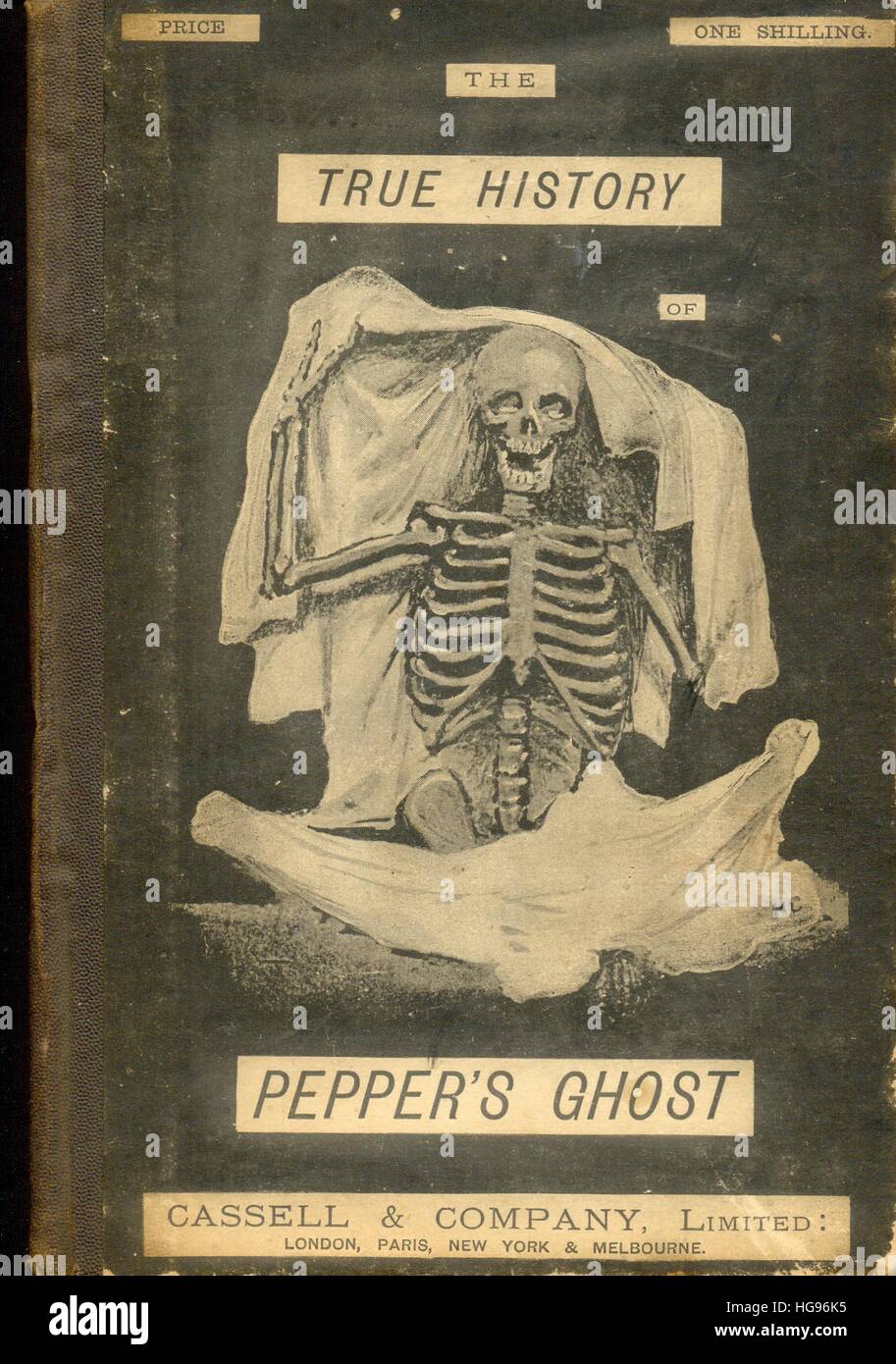 Abdeckung für die wahre Geschichte der Peppers Ghost Stockfoto