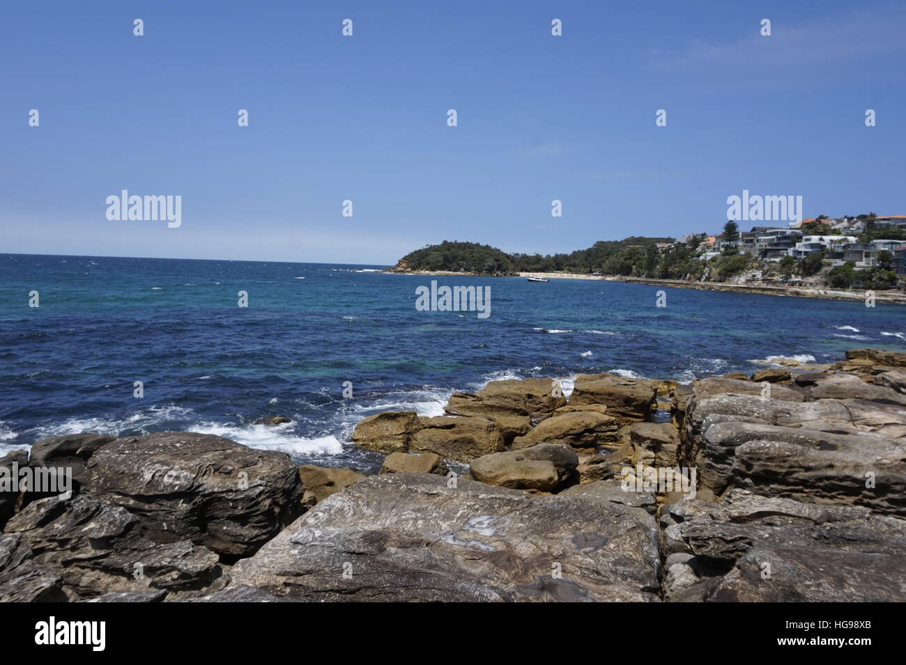 Ein Blick von Manly Beach, Sydney, Australien Stockfoto
