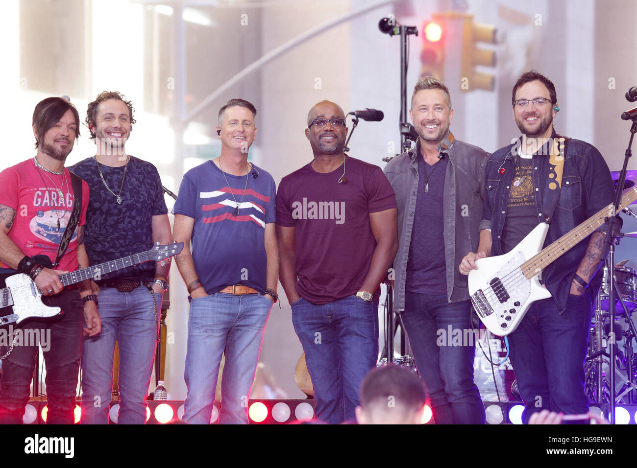 Darius Rucker führt auf der Today Show während seiner "Southern Style"-Tour. Stockfoto