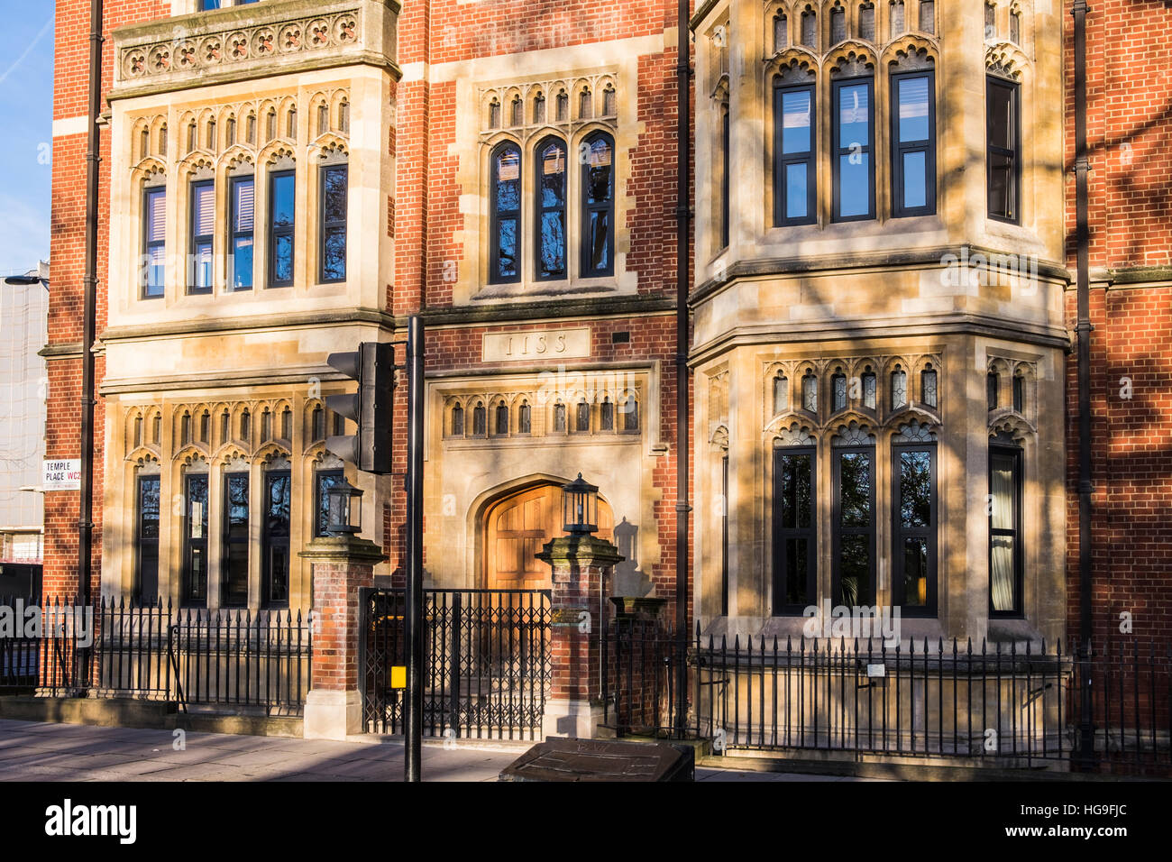 Arundel House Hauptquartier des internationalen Instituts für strategische Studien, London, England, Großbritannien Stockfoto