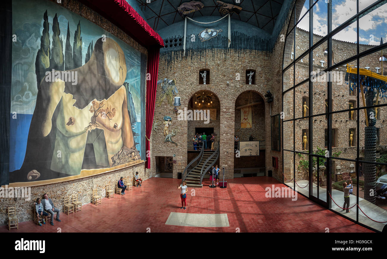 Dali Museum Figueres, Girona Provinz, Katalonien, Spanien Stockfoto