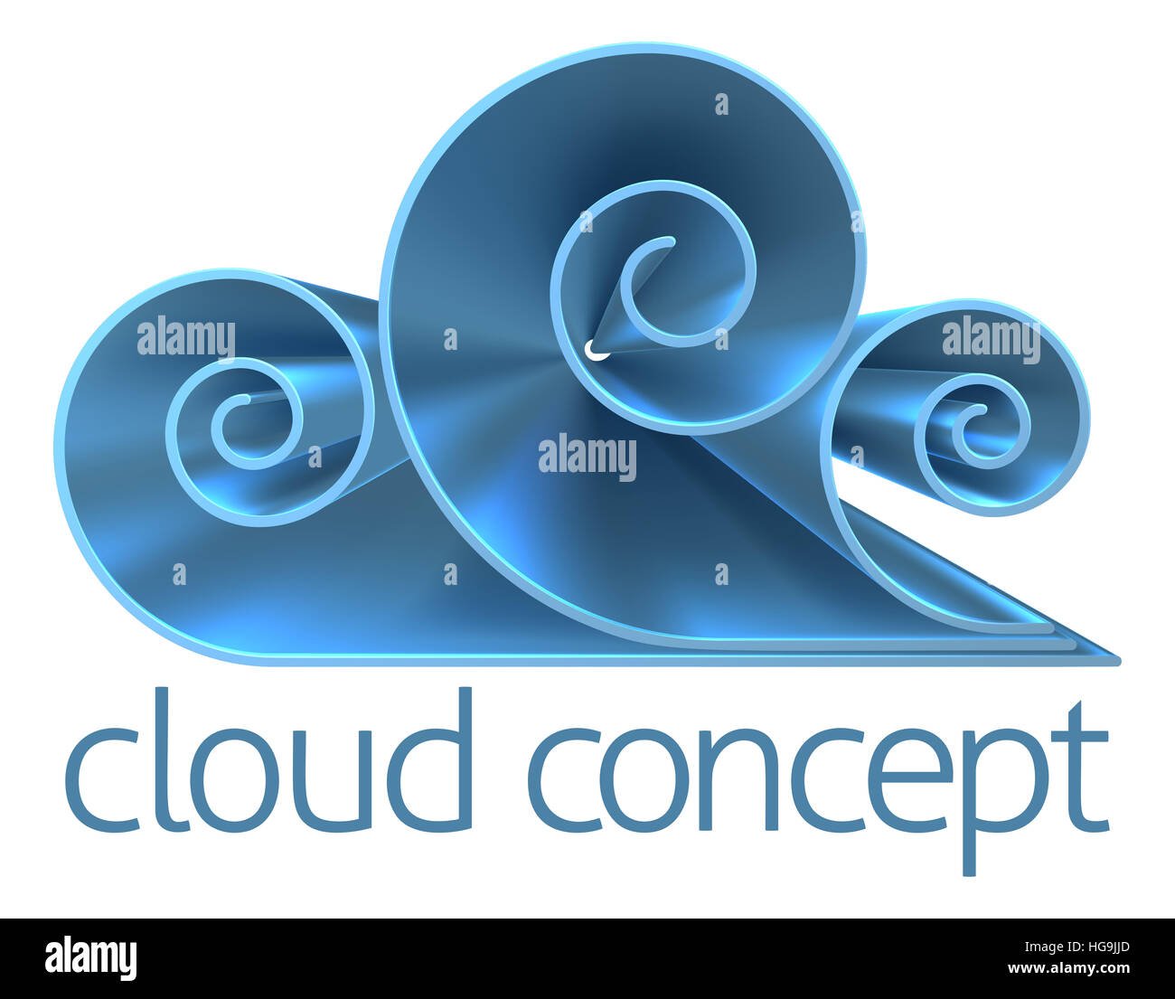 Eine Wolke Icon Internet Konzept-Design-element Stockfoto