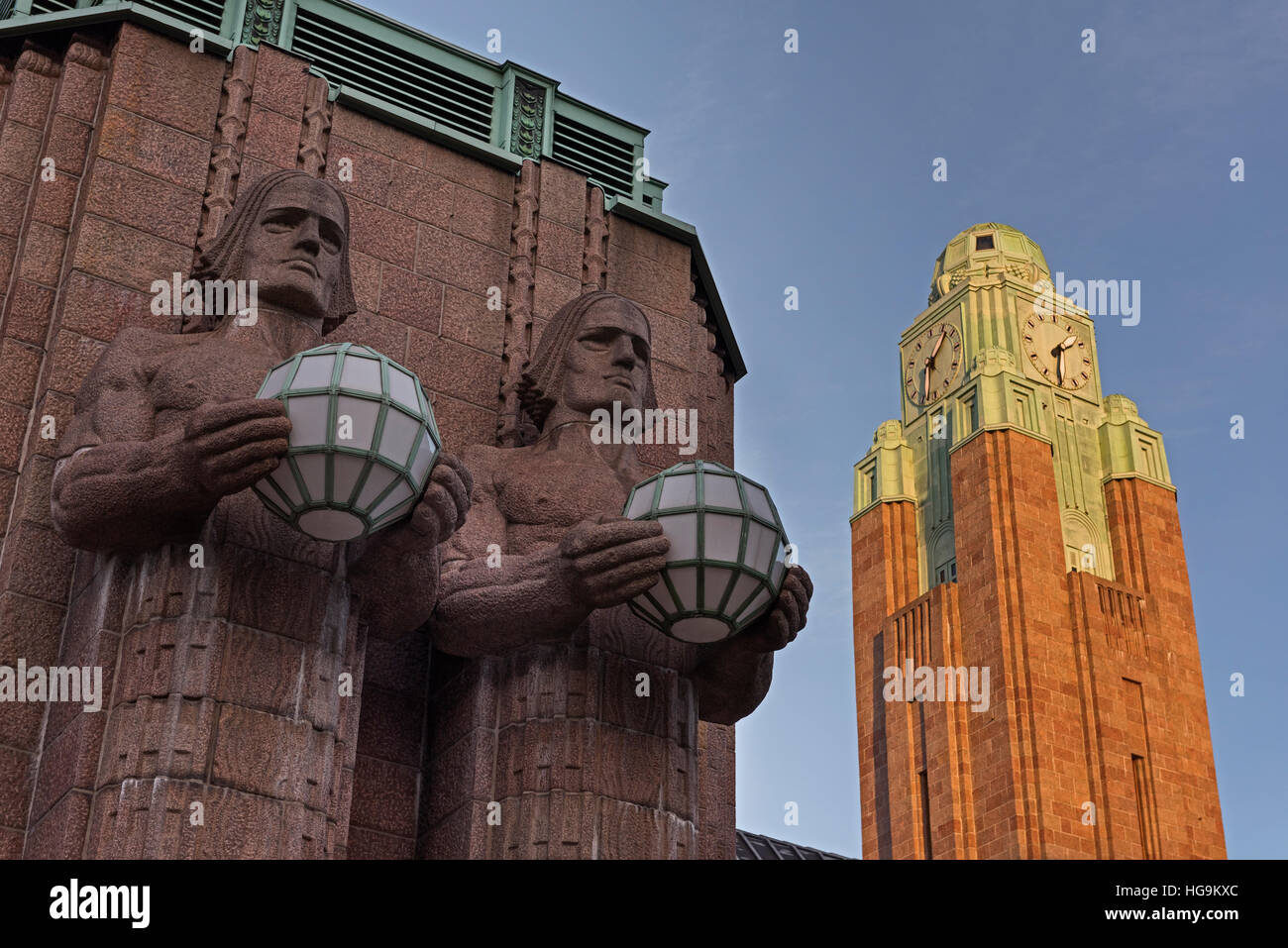 Helsinki Hauptbahnhof Finnland Stockfoto