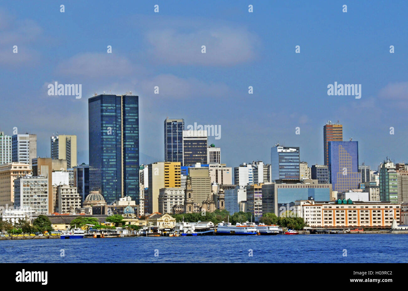 Skyline von zentralen Stadtteil Rio De Janeiro Brasilien Stockfoto