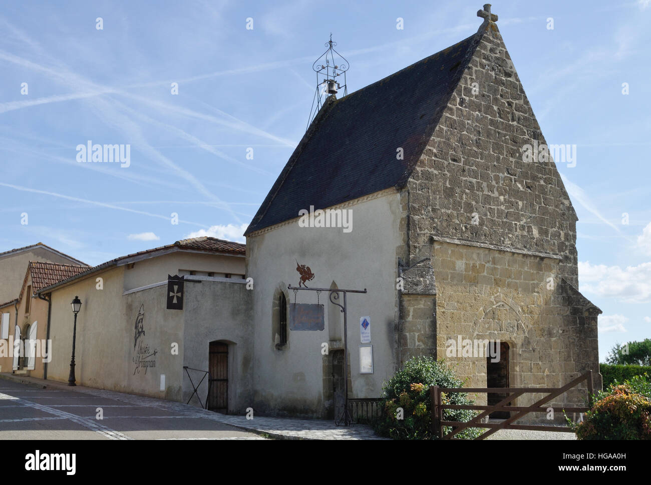 D ' Artagnan Museum in Lupiac, Frankreich, der Stadt seiner Geburt. Stockfoto
