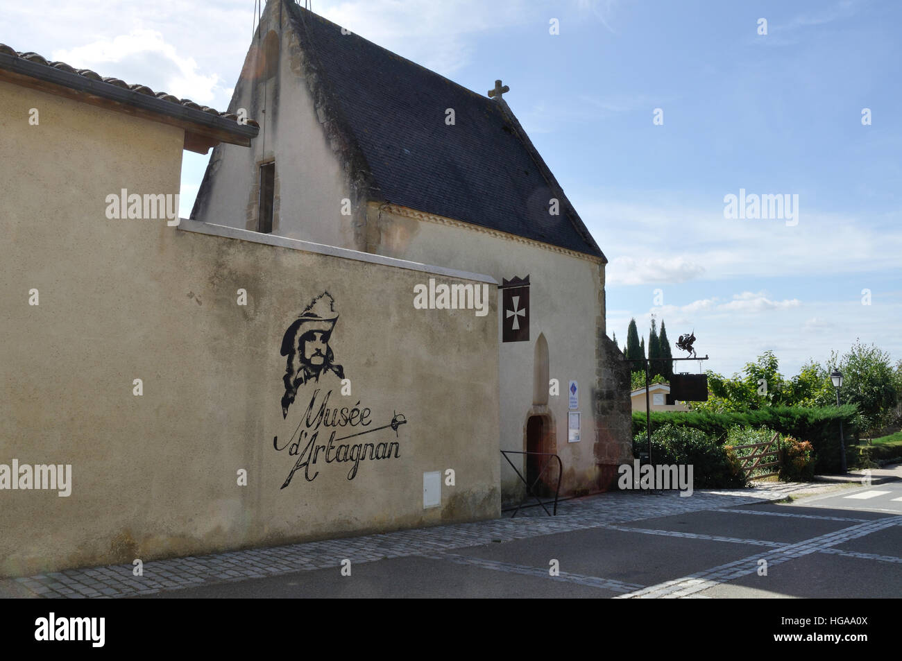 D ' Artagnan Museum in Lupiac, Frankreich, der Stadt seiner Geburt. Stockfoto