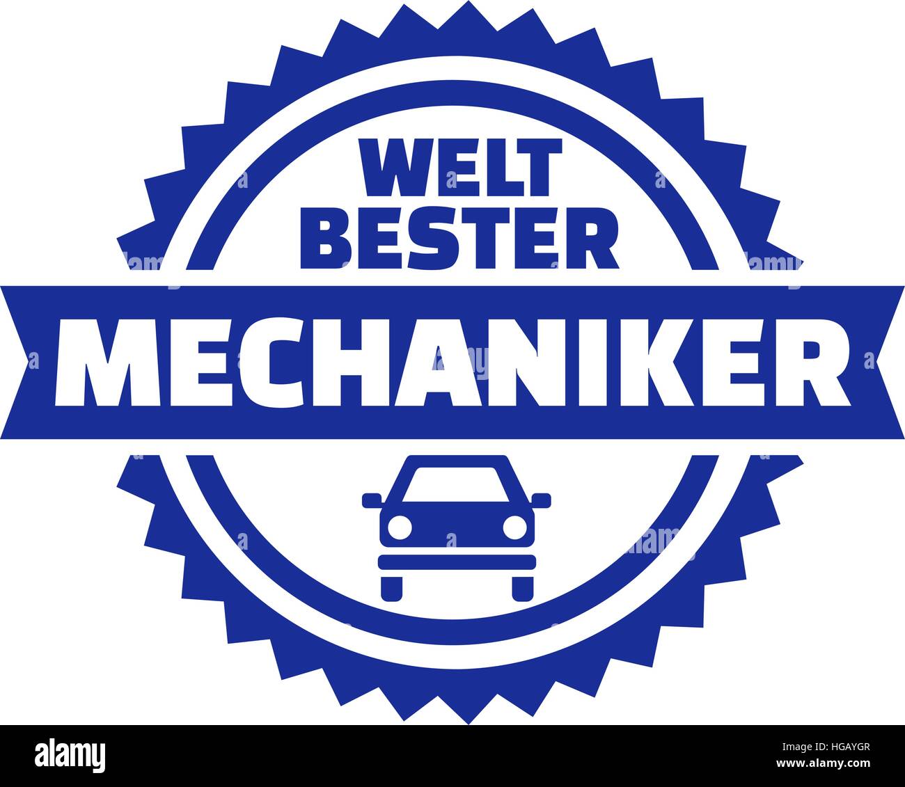 Weltweit beste motor mechanische deutsche Taste Stock Vektor