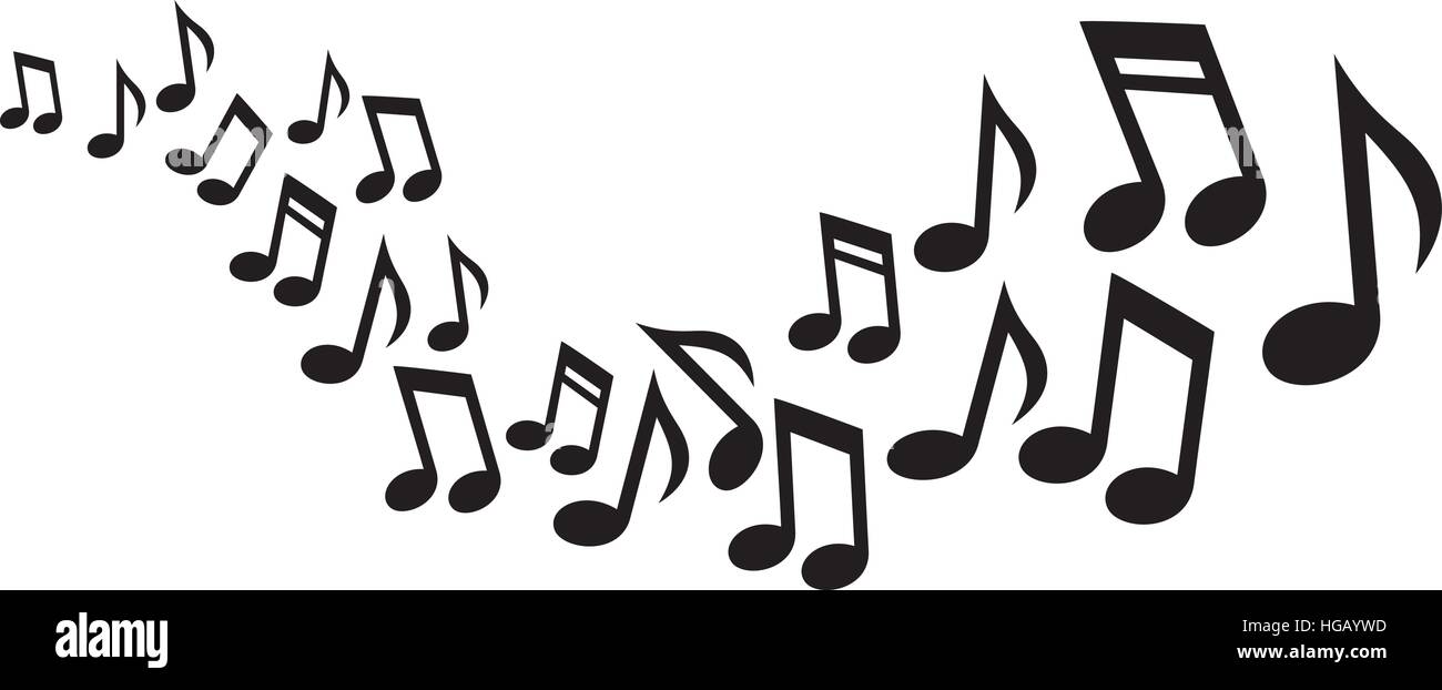 Musik Noten Welle Stock Vektor