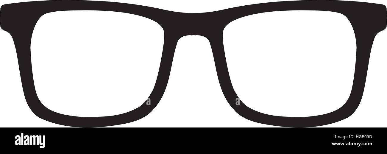Gläser-Hipster-Stil Stock Vektor