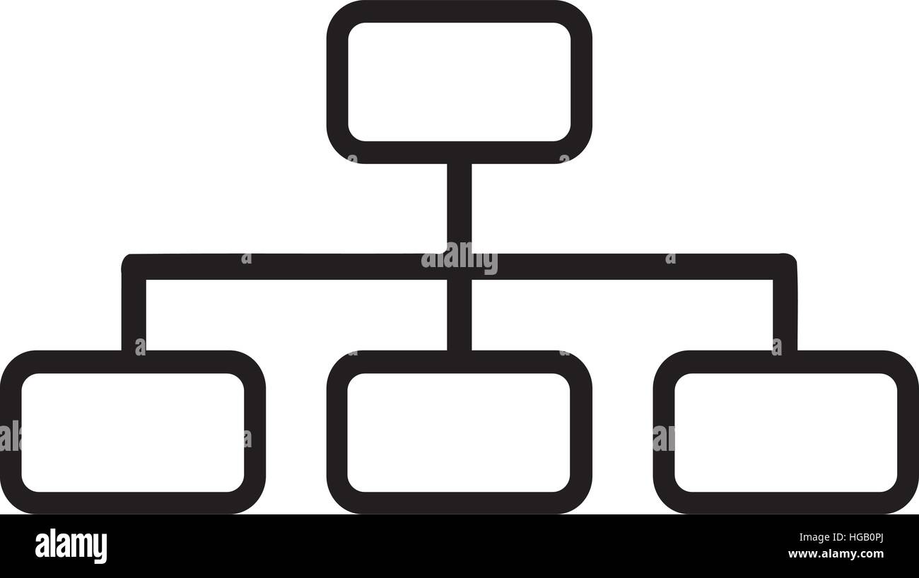 Organigramm-Symbol Stock Vektor