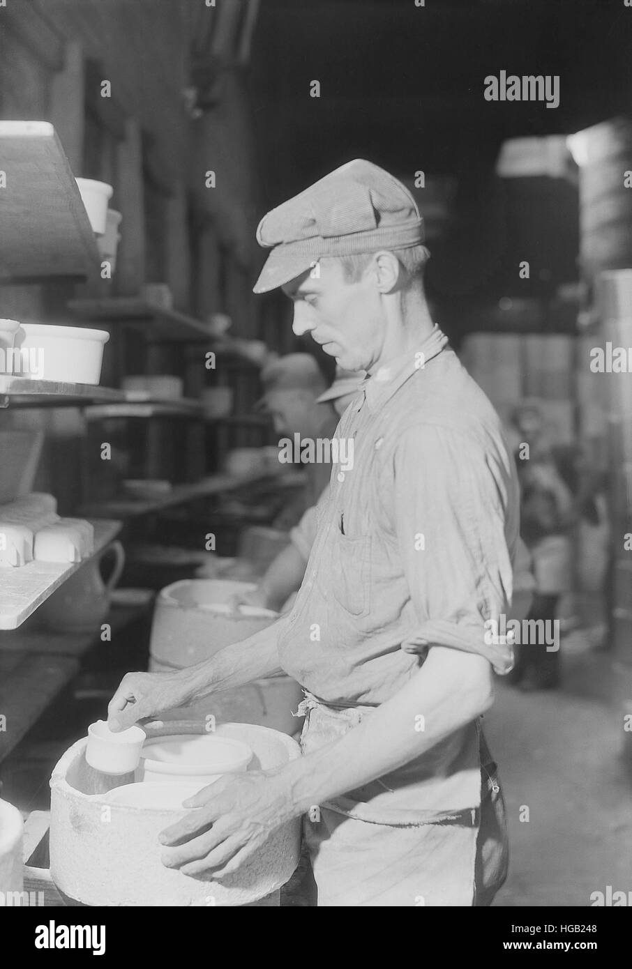 Ein Brennofen Placer am südlichen Töpfereien, Elroy, Tennessee, 1933. Stockfoto