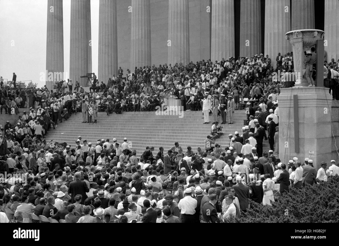28. August 1963 - Bürgerrechte, Marsch auf Washington D.C. Stockfoto