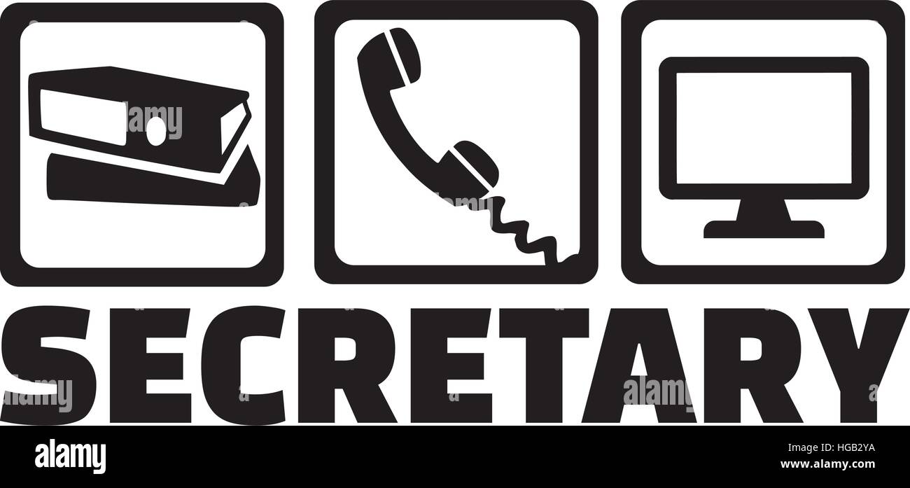 Sekretär-Ausrüstung Stock Vektor