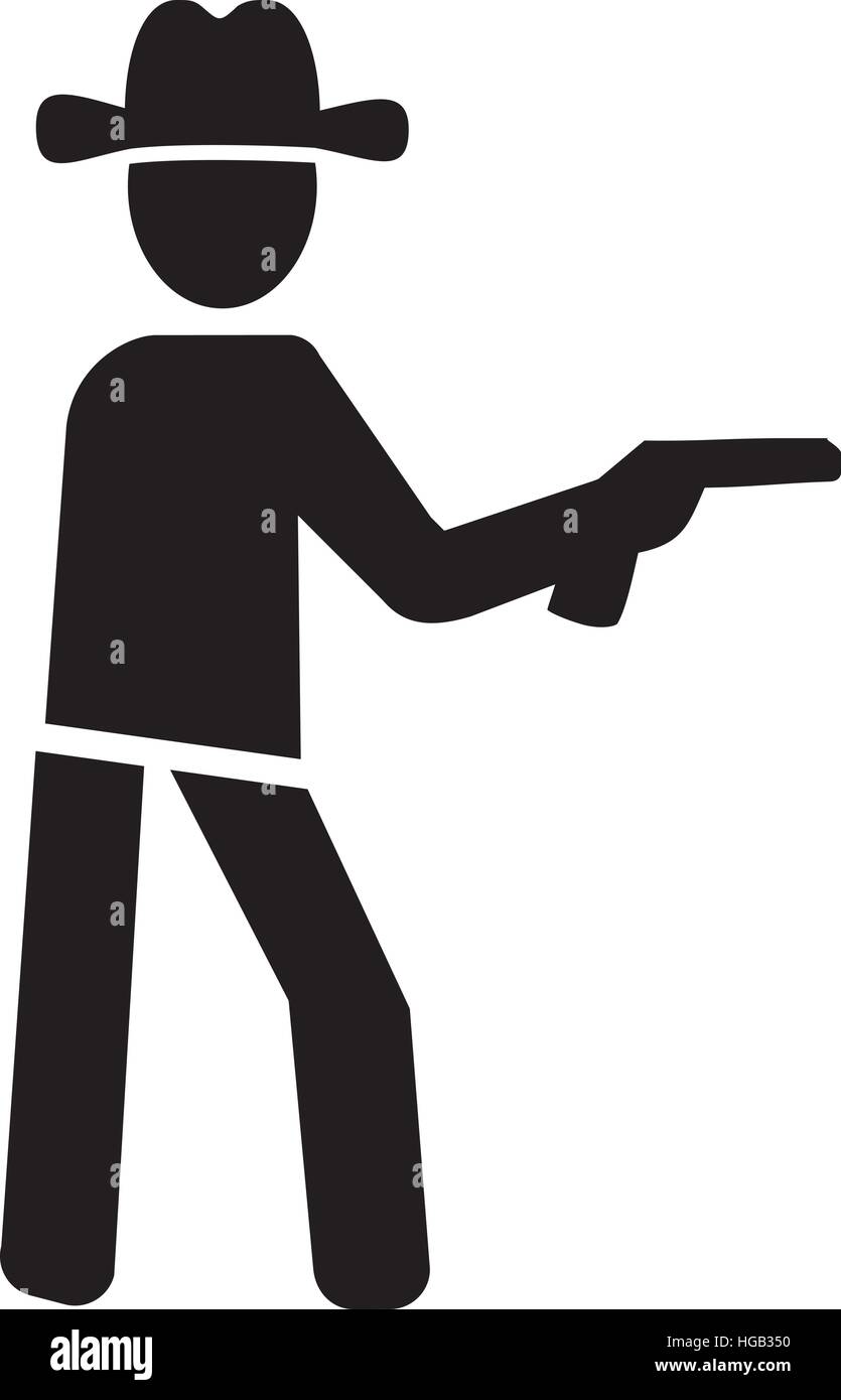 Sheriff-Piktogramm Stock Vektor