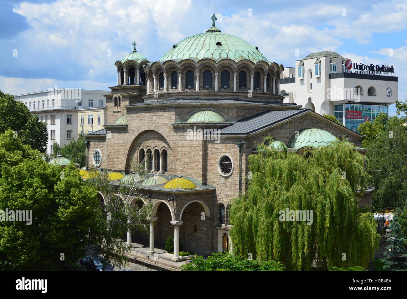 Die östliche orthodoxe Kirche von Saint Nedelya im Stadtzentrum von Sofia, Bulgarien Stockfoto