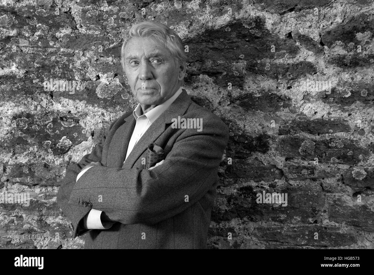 Konflikt Fotograf don mccullin dreht sich im Alter von 80 Jahren fotografiert, mit einer Ausstellung seiner berühmtesten Bilder. Stockfoto