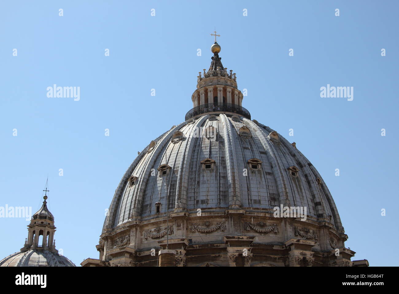 Blick auf St. Peter Dom-Kuppel Stockfoto