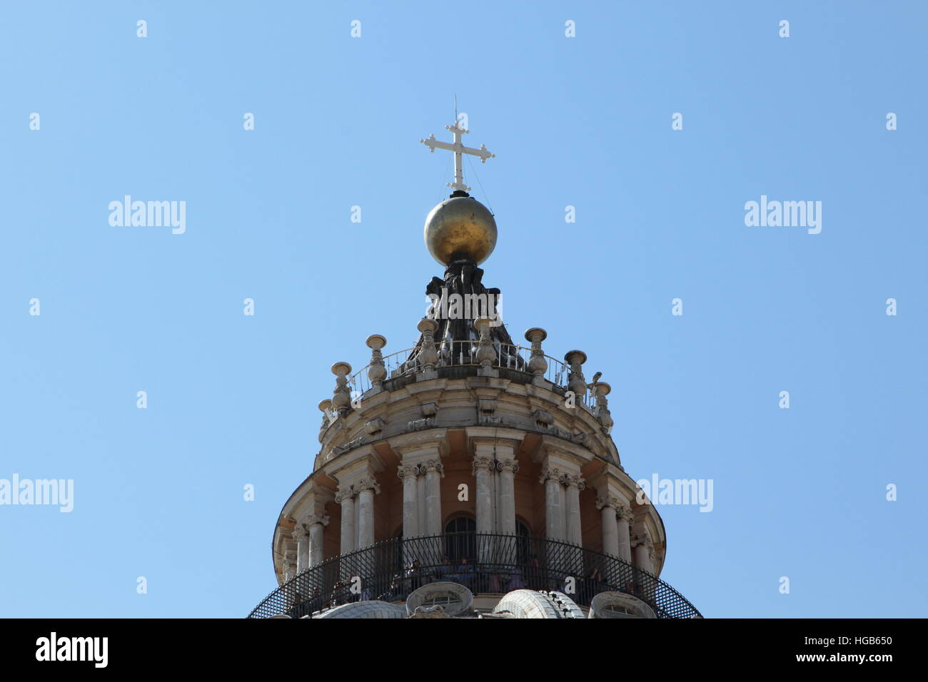 Blick auf St. Peter Dom-Kuppel Stockfoto