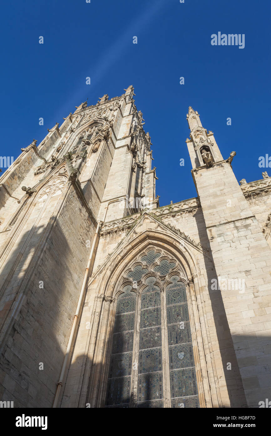 York Minster, Kathedrale und Metropolitical Kirche des Heiligen Petrus in York ist die "Kathedrale" befindet sich in York, Yorkshire UK Stockfoto