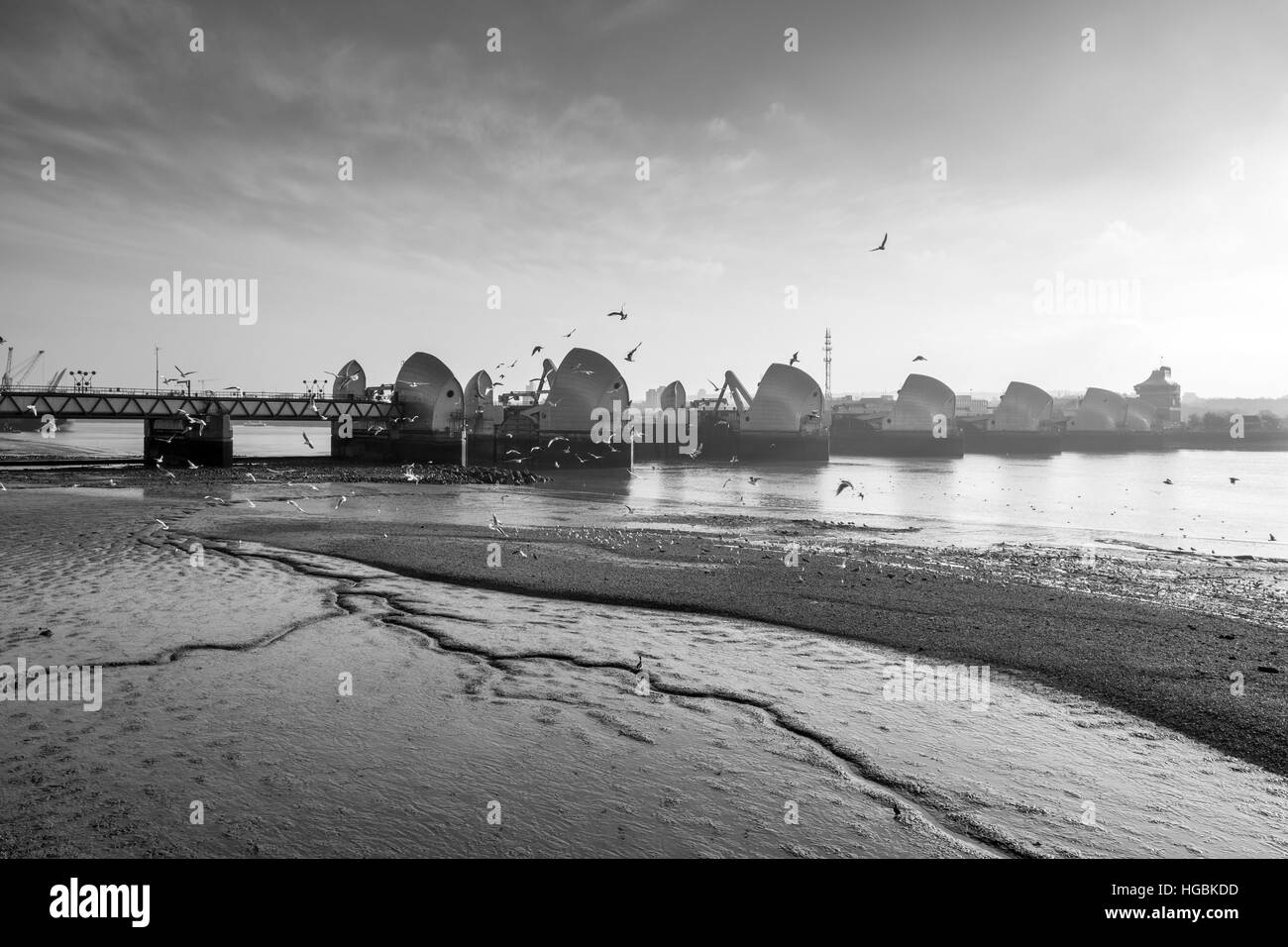 Thames Barrier Stockfoto