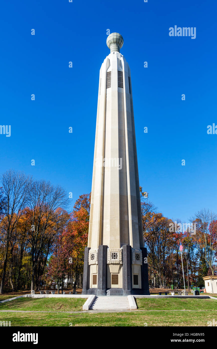 Thomas Alva Edison Memorial Tower, Menlo Park, New Jersey, USA Stockfoto
