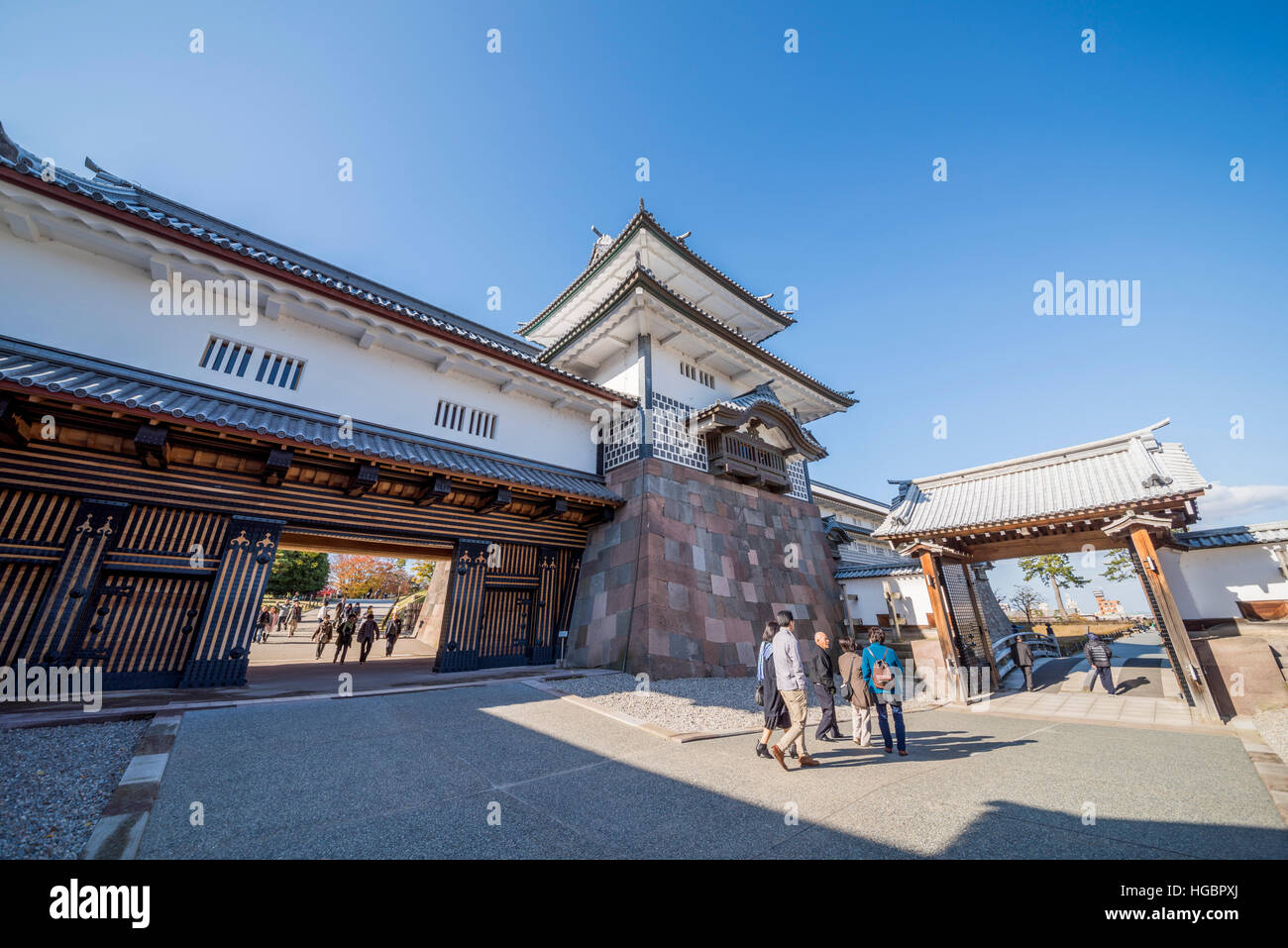 Kanazawa Burg, Stadt Kanazawa, Präfektur Ishikawa, Japan Stockfoto