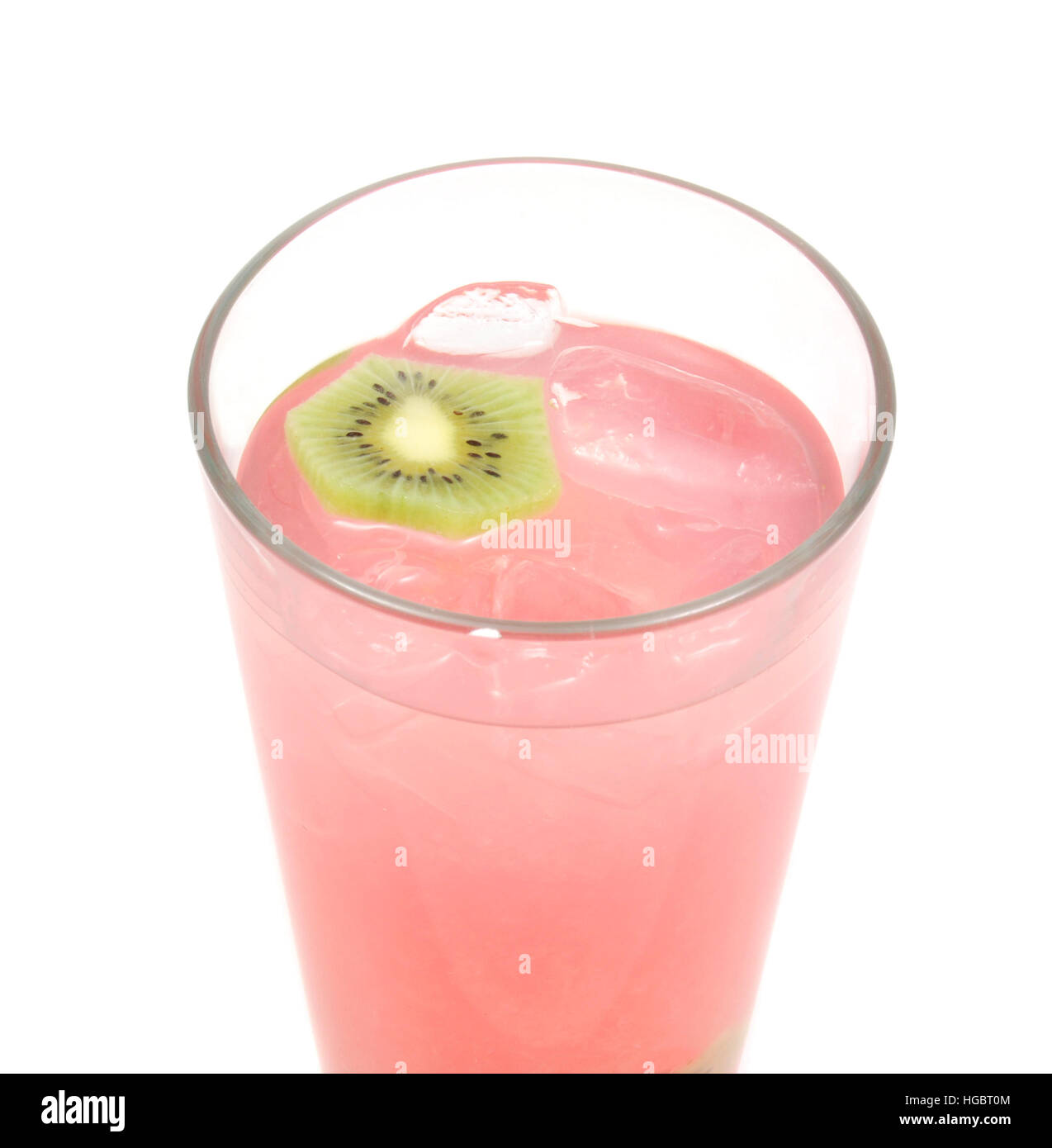 Himbeer Limonade mit Kiwi, konnte aber einen Wodka-Cocktail, Kool-Aid oder einen Kinder-Drink. Stockfoto