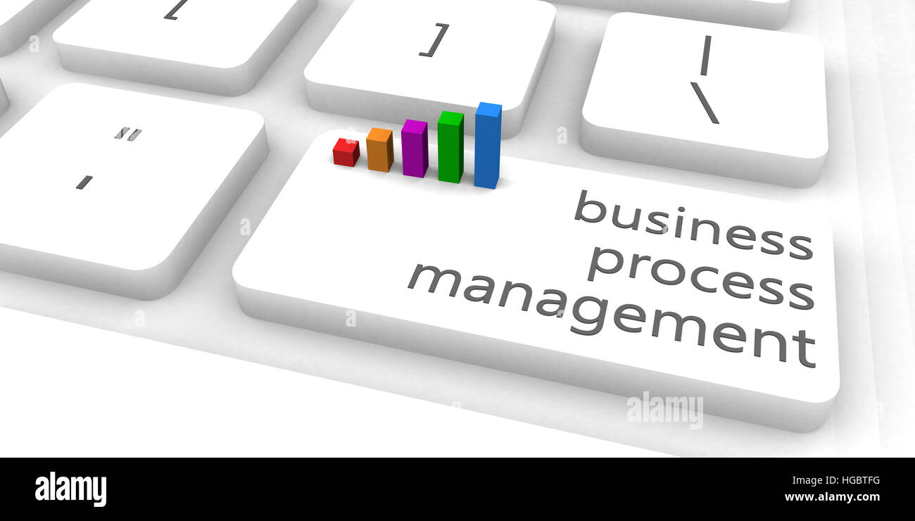 Business Process Management oder BPM als Konzept Stockfoto