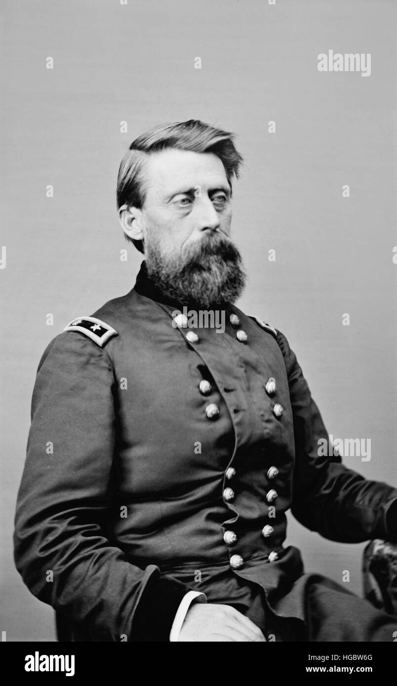 Major General Jefferson C. Davis von der Anschluß-Armee, um 1860. Stockfoto