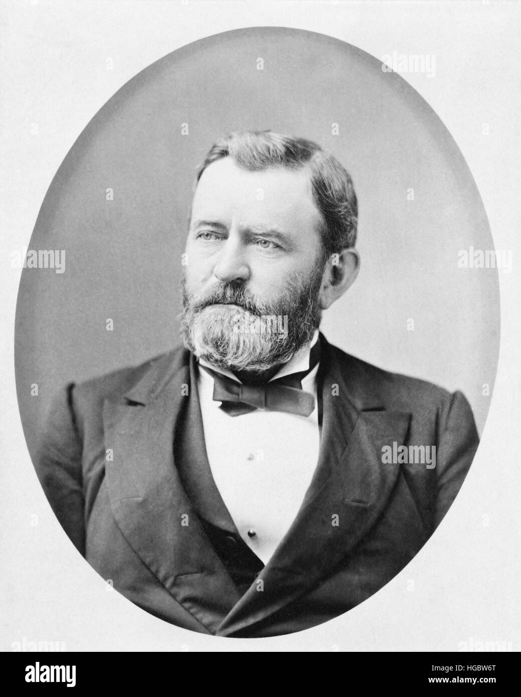 Kopf und Schultern Porträt von Ulysses S. Grant. Stockfoto
