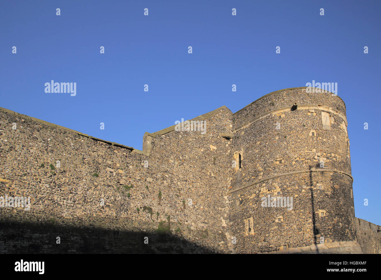 Mauer um die alte Stadt von Canterbury kent Stockfoto
