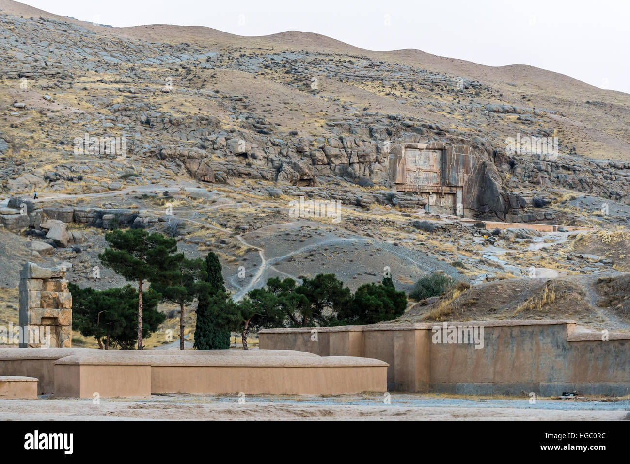 Grab von Artaxerxes II in Persepolis - antike Stadt der Perser, zeremonielle Kapital von Achaemenid-Reich im Iran Stockfoto