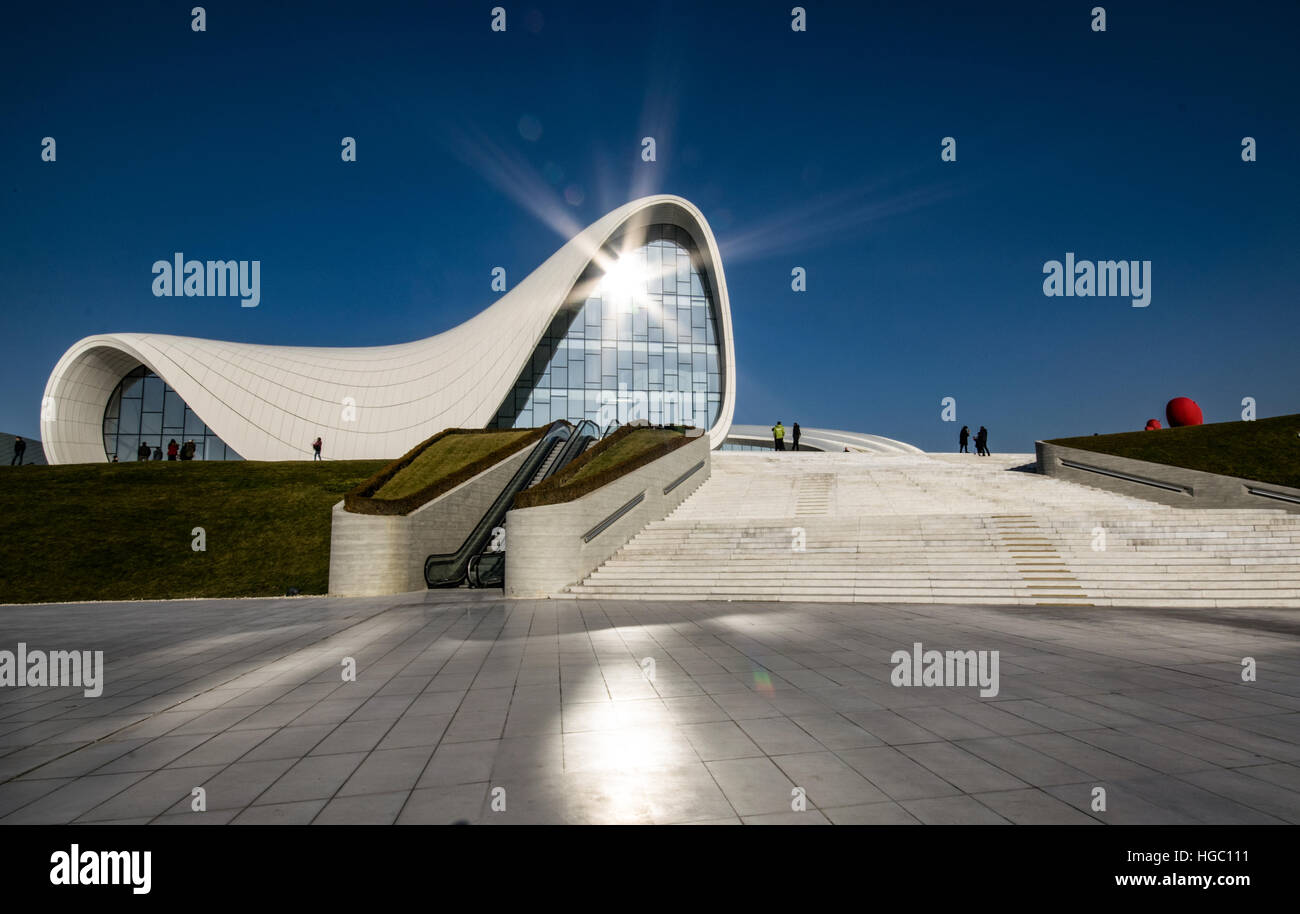 Heydar Aliyev Kulturzentrum in Baku, Aserbaidschan Stockfoto