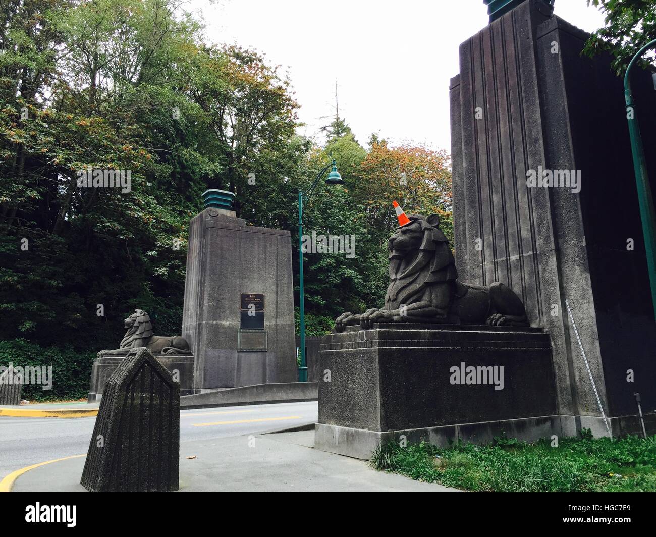 Vancouver, Kanada: Lions Gate Bridge Stockfoto