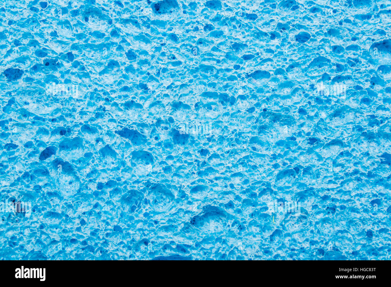 blauer Schwamm Textur Hintergrund Stockfoto