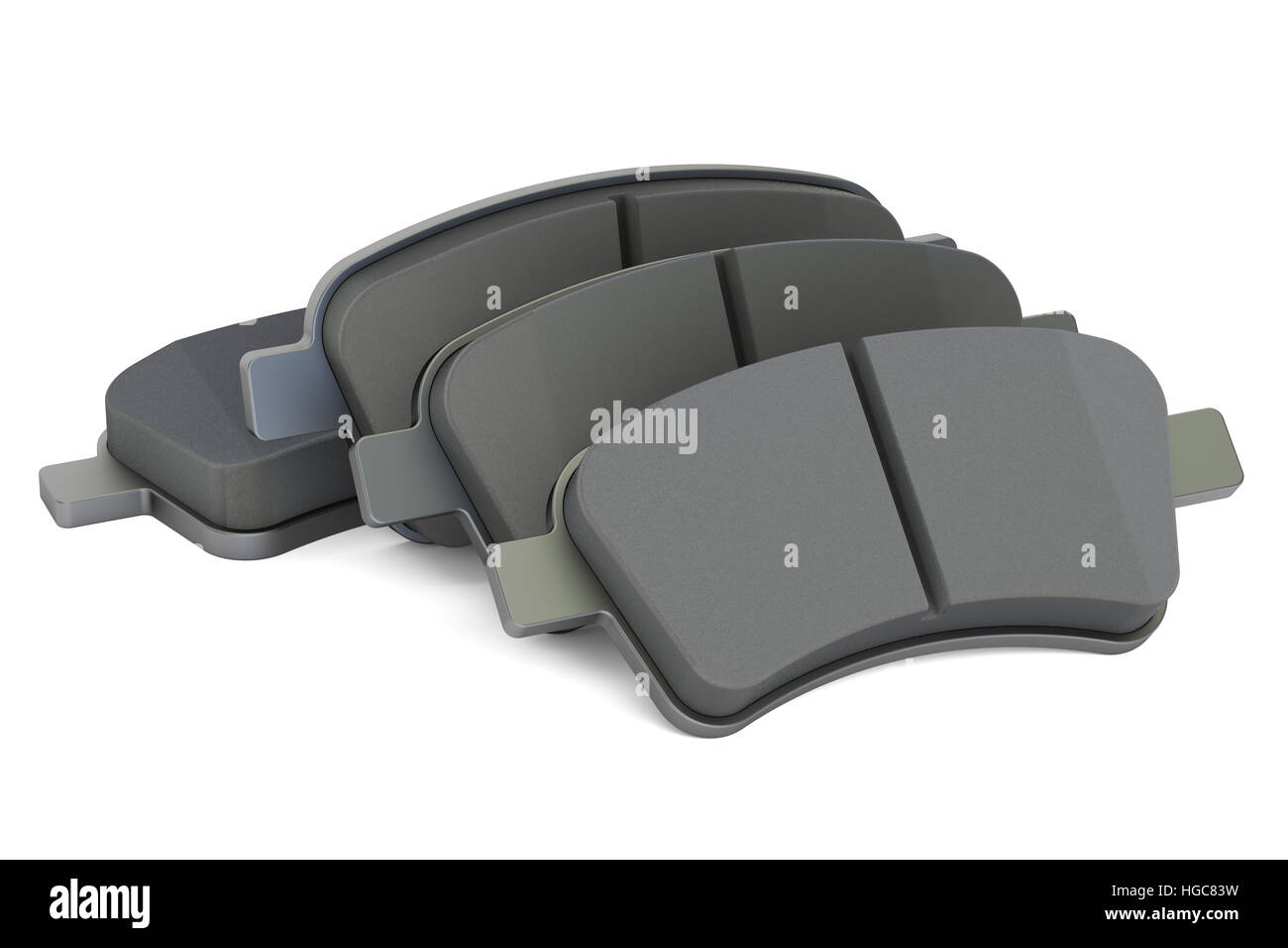 Bremsbeläge, 3D-Rendering isolierten auf weißen Hintergrund Stockfoto