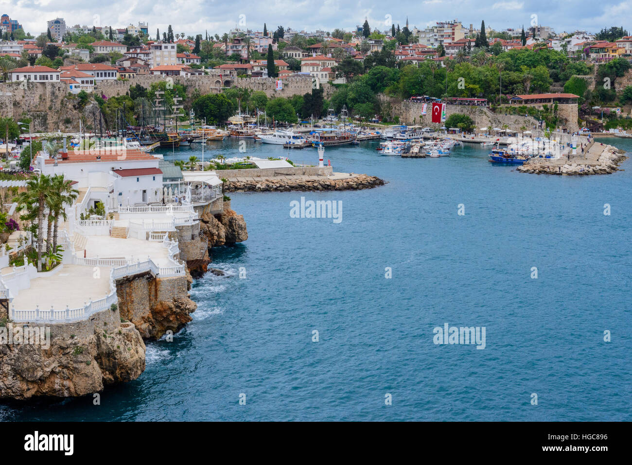 Kulesi Bezirk, Stadtzentrum von Antalya, Türkei-Land Stockfoto